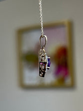 Load image into Gallery viewer, 10ky amethyst and diamond pendant