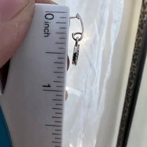 10kw black and white diamond earrings