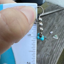 Load image into Gallery viewer, Vintage sterling silver turquoise earrings