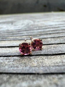 14k tourmaline studs