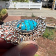 Load image into Gallery viewer, Sterling silver turquoise statement ring