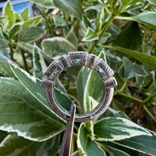 Load image into Gallery viewer, Silver Judith Ripka blue topaz ring