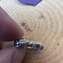 Load image into Gallery viewer, Silver topaz and diamond pendant