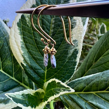 Load image into Gallery viewer, Gold filled dendritic opal earrings