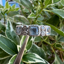 Load image into Gallery viewer, Silver Judith Ripka blue topaz ring