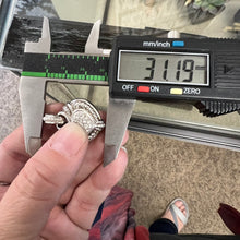 Load image into Gallery viewer, Judith Ripka Silver Diamonique heart pendant