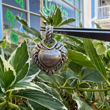 Load image into Gallery viewer, Judith Ripka Silver Diamonique heart pendant