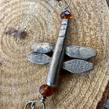 Load image into Gallery viewer, Sterling silver gemstone dragonfly bracelet