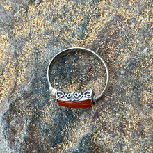 Load image into Gallery viewer, Sterling Silver carnelian wrap ring