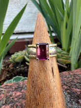 Load image into Gallery viewer, 14ky and silver pink tourmaline ring