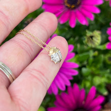 Load image into Gallery viewer, 10ky gold diamond accented ladybug pendant