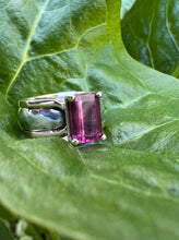 Load image into Gallery viewer, 14ky and silver pink tourmaline ring