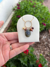 Load image into Gallery viewer, 14k GF gemstone necklace