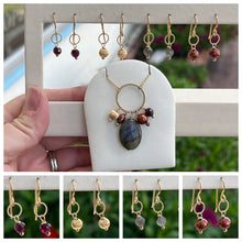 Load image into Gallery viewer, 14k GF bead earrings