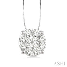 Load image into Gallery viewer, White Gold Lovebright Diamond Pendant