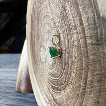 Load image into Gallery viewer, 14ky emerald heart necklace