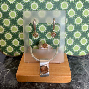 14ky & sterling silver rutilated quartz ring
