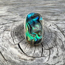 Load image into Gallery viewer, Sterling silver abalone ring