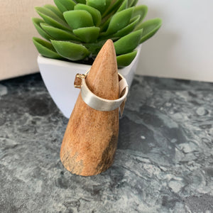 14ky & sterling silver rutilated quartz ring