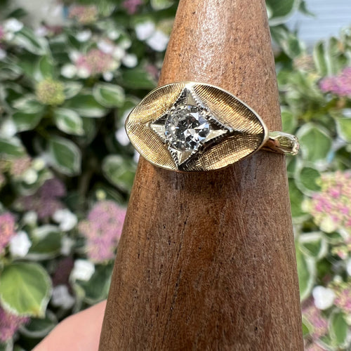 14k 1/4ct vintage ring