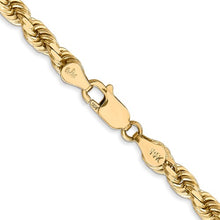 Load image into Gallery viewer, 14K 4.5mm Diamond-cut Rope Chain