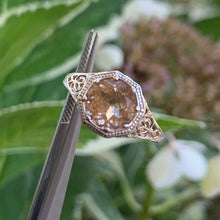 Load image into Gallery viewer, 14ky &amp; sterling silver rutilated quartz vintage “remix” ring